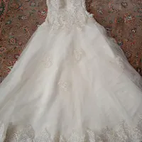لباس عروس دانتل گن دوزی شده