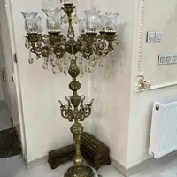 آباژور برنز برنجی سنگین سایز بزرگ سلطنتی پایه سنگی|چراغ خواب و آباژور|تهران, امیریه|دیوار
