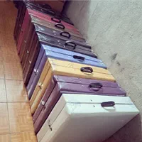 پرتابل چمدان شو مدل تخت ماساژ رنگی طرح تاشو