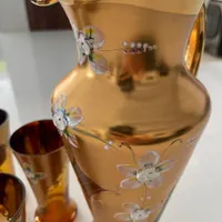 ست پارچ و لیوان گل برجسته اگرمن