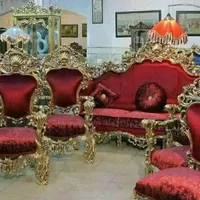 مبل سلطنتی استیل کلاسیک مصری پنجه شیری/ جهیزیه