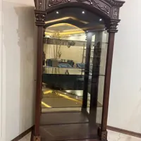 بوفه و ویترین چوبی از جنس چوب راش|بوفه، ویترین، کنسول|تهران, سازمان آب|دیوار