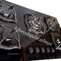 اجاق گازرومیزی 5شعله پادیسان توکار صفحه ای رومیزی
