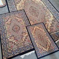 گلیم سوپر ستاره کویریزد سرمه ای بژ