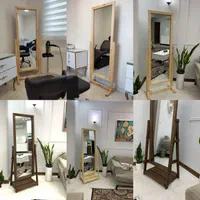 آینه پایه دار بلند چوبی روسب کد 1955