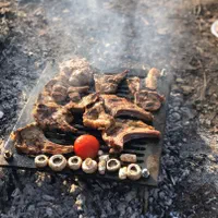 صفحه چدن گریل35*40 تابه فلت ساج باربیکیو