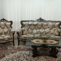 مبل ۹ نفره استیل و ۶نفره ناهار خوری از چوب راش|مبلمان خانگی و میز عسلی|تهران, حکیمیه|دیوار