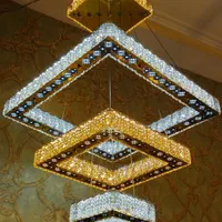 لوستر فانتزی مربعی چهار طبقه طرح سنتی