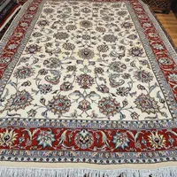 قالی ۶ متری دستباف نقشه افشان آکبند بافت مشهد