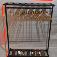 رگال فلزی شلف دراور چوب لباسی