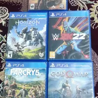پنج عدد بازی ps4 اورجینال به همراه کاغذ وراهنمای