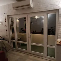 درب و پنجره آلومینیوم upvc شیشه دوجداره توری