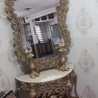 آینه وشمعدان نو نو بدون هیچ خط و خشی