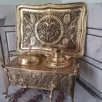 منقل سماوری پارسی برنجی ذغالی زغالی سماور|کلکسیون اشیاء عتیقه|اهواز, رسالت|دیوار