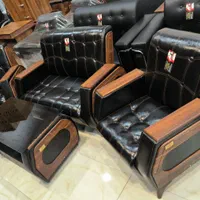 ست نیمست میز صندلی۲ مدیریت مبلمان اداری نیم ست مبل