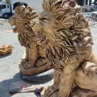 مجسمه تندیس شیر آبنما گلدان حوض باغی