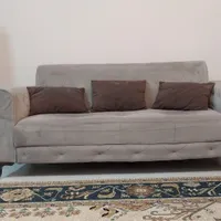 مبلمان ۷ نفره با رویه مخمل|مبلمان خانگی و میز عسلی|تربت جام, بیست متری منبع آب|دیوار