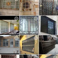 دَرب اکاردیِونی های اهنی حفاظ بالکن پنجره دیوارها،