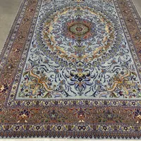 فرش دستباف کرک قم ۴۰ رج اعلا رنگ طوسی|فرش|کرج, مشکین‌دشت|دیوار