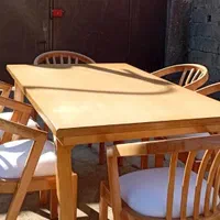 فروش اقساطی میز غذاخوری مدل حصیری