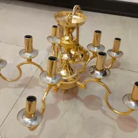 لوستر طلایی شرکتی مهر افروز ۵ شاخه