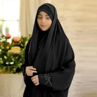 چادر مشکی کارمندی و عربی مجلسی گلدوزی و ساده