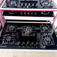 اجاق گاز رو میزی ۵شعله چدن سنگین رومیزی توکار جدید