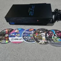 ps2 fat سری۳۹۰۰۴ همراه ۵ سیدی فوتبال