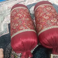 رو بالشی ترمه رنگ زرشکی|رختخواب، بالش، پتو|تهران, امیریه|دیوار