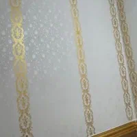 نقاشی .طرح کاغذ دیواری و سفید کاری