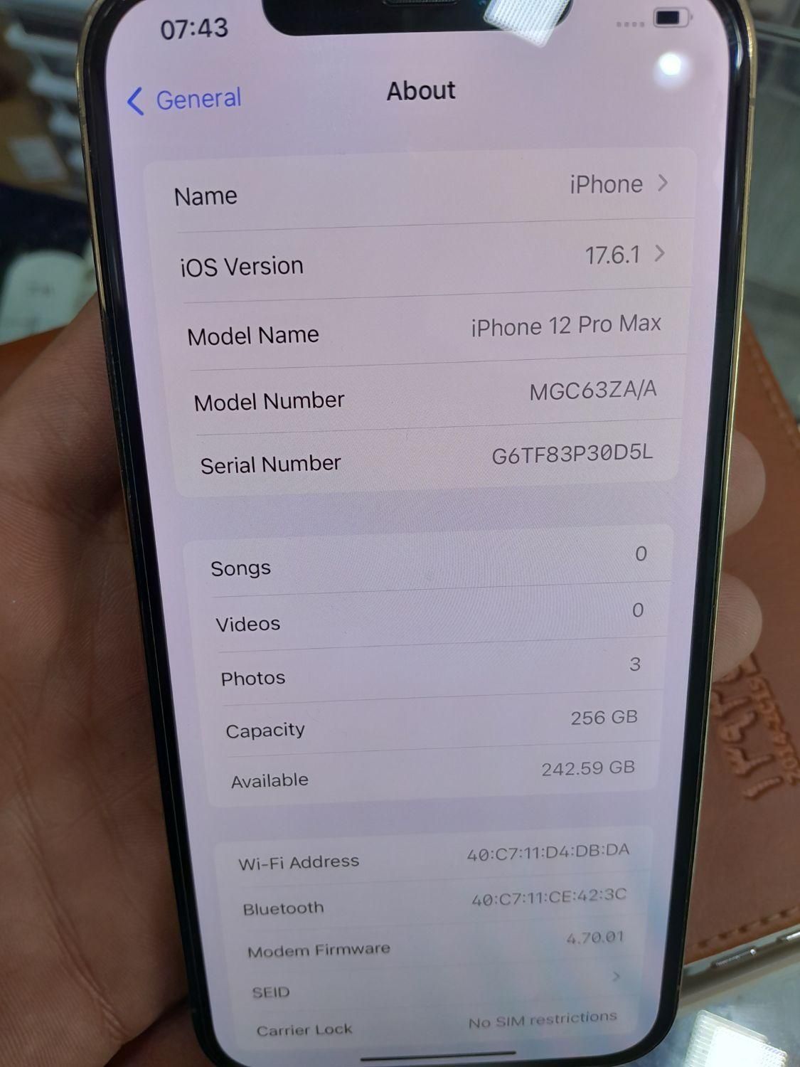 اپل iPhone 12 Pro Max ۲۵۶ گیگابایت|موبایل|تهران, سعادت‌آباد|دیوار