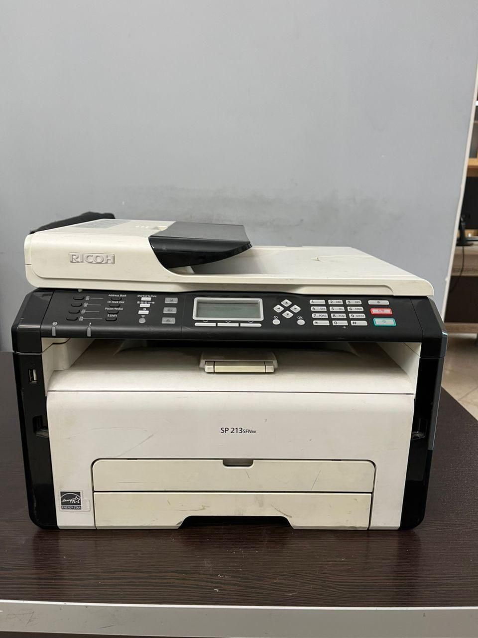 پرینتر چندکاره لیزری Ricoh SP 213SFNw ( رنگی )|پرینتر، اسکنر، کپی، فکس|تهران, شمس‌آباد|دیوار