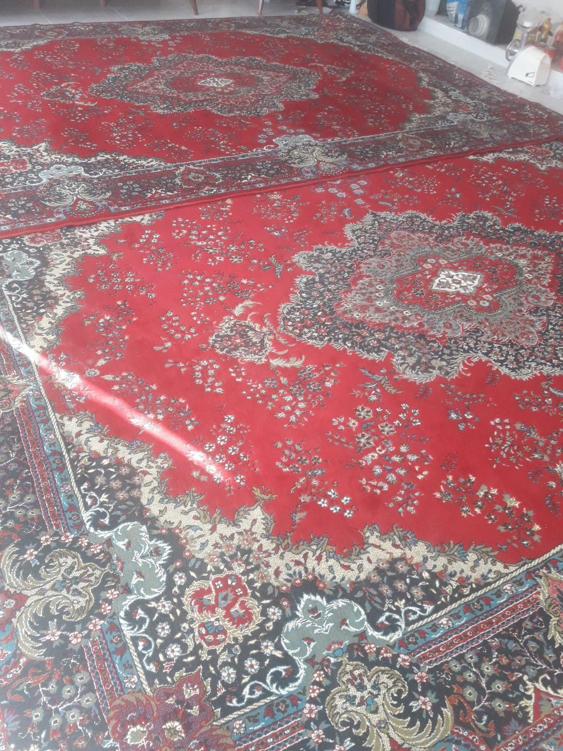 یک جفت فرش ۱۲متری لاکی ویک جفت فرش ۶متری زرشکی|فرش|مشهد, رسالت|دیوار