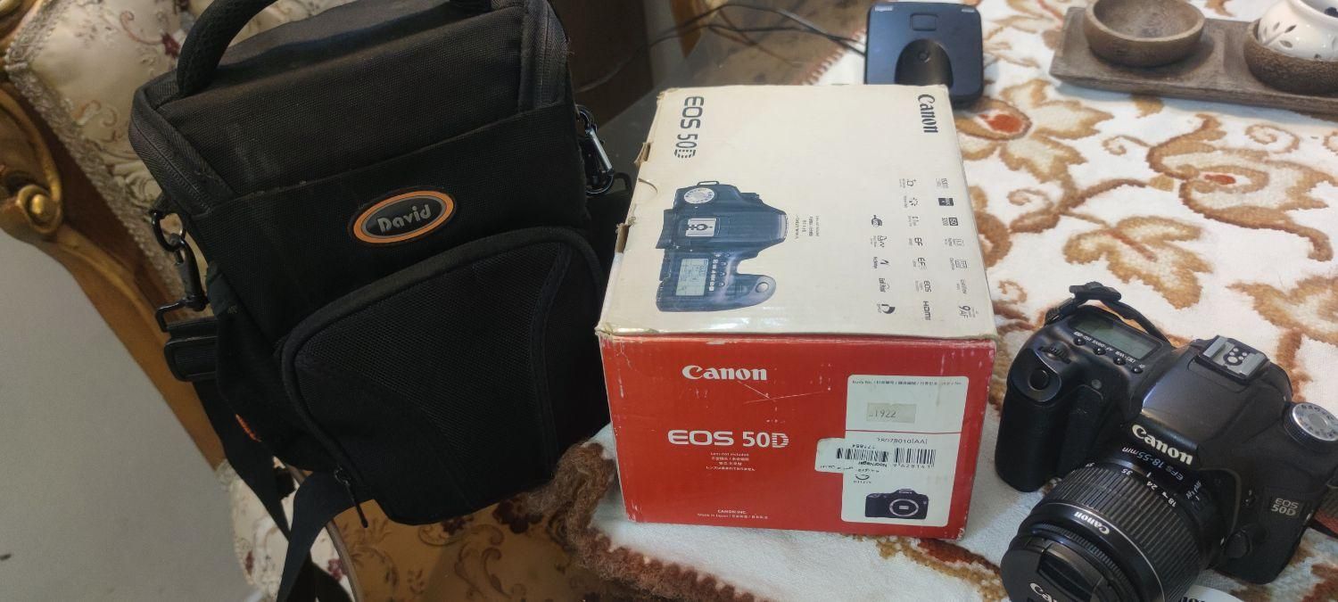 دوربین 50d canon با دو لنز 50 (1.8) و لنز 18-55|دوربین عکاسی و فیلم‌برداری|تهران, اوقاف|دیوار