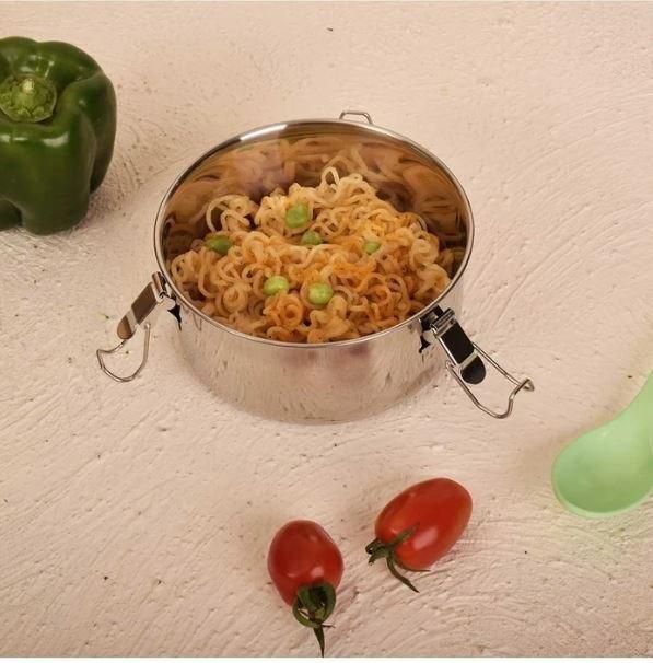 ظرف غذا با جنس استیل مناسب برای کار و مدرسه|ظروف نگهدارنده، پلاستیکی، یک‌بارمصرف|تبریز, |دیوار