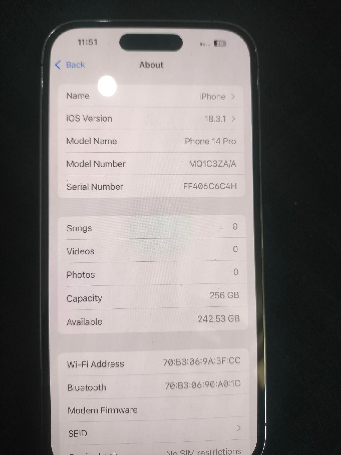14 pro باطری ۱۰۰|موبایل|اصفهان, ملاصدرا|دیوار