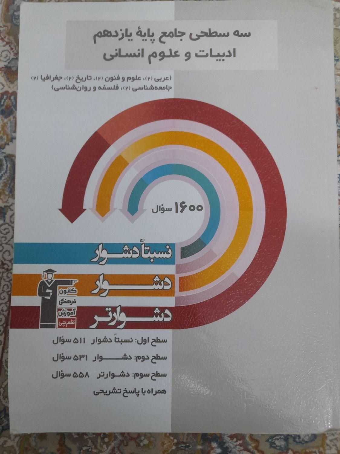 کتاب سه سطحی کنکوری قلمچی انسانی|کتاب و مجله آموزشی|تهران, تهرانپارس غربی|دیوار