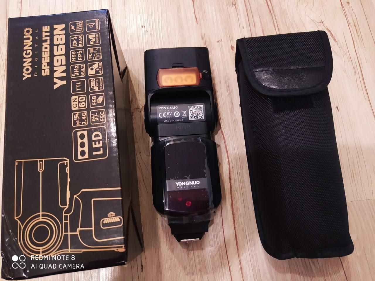 فلاش حرفه ای دوربین نیکون Yongnuo YN968N Nikon|دوربین عکاسی و فیلم‌برداری|اهواز, کمپلوی شمالی (لشکر)|دیوار