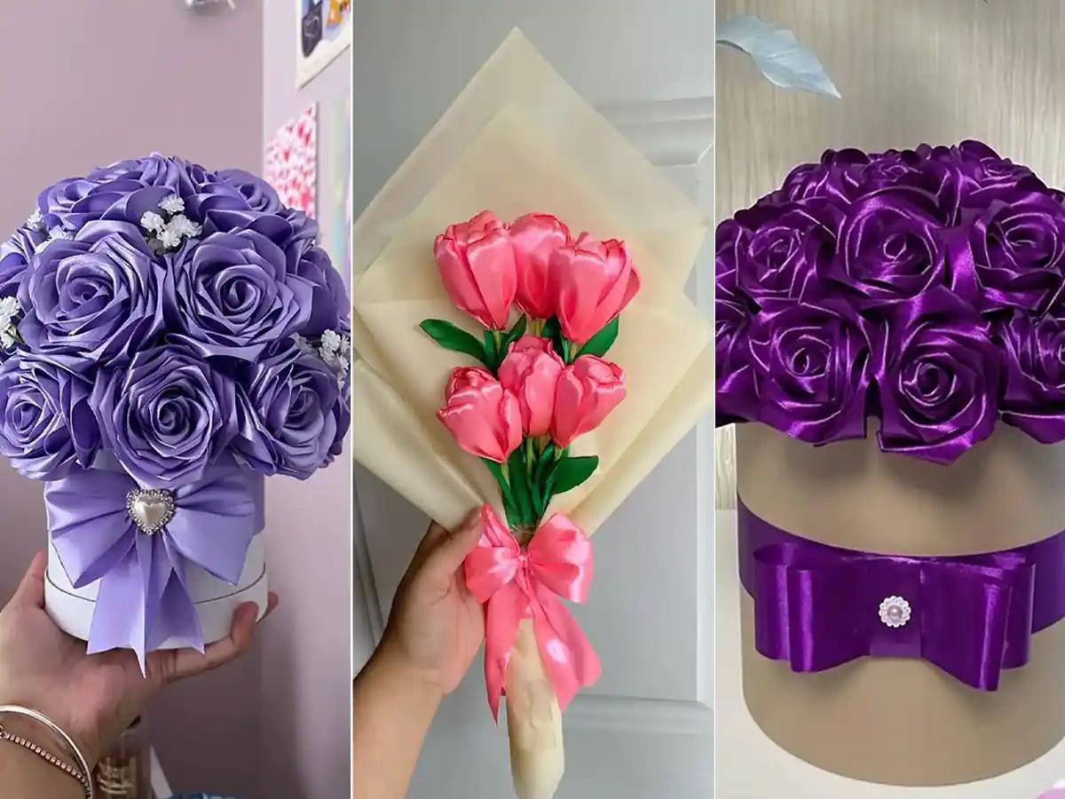 باکس و دسته گل ربانی جذاب|گل مصنوعی|کرمان, |دیوار