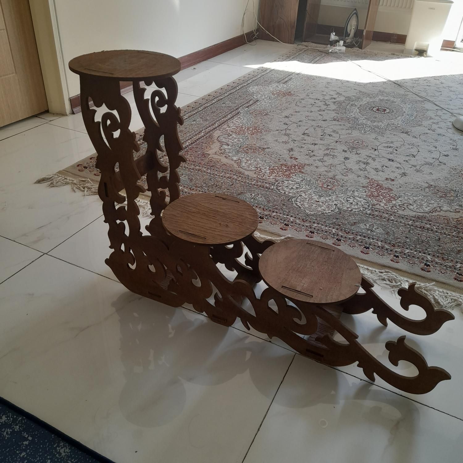 دو عدد استند گلدان چوبی|گل و گیاه طبیعی|تهران, فاطمی|دیوار
