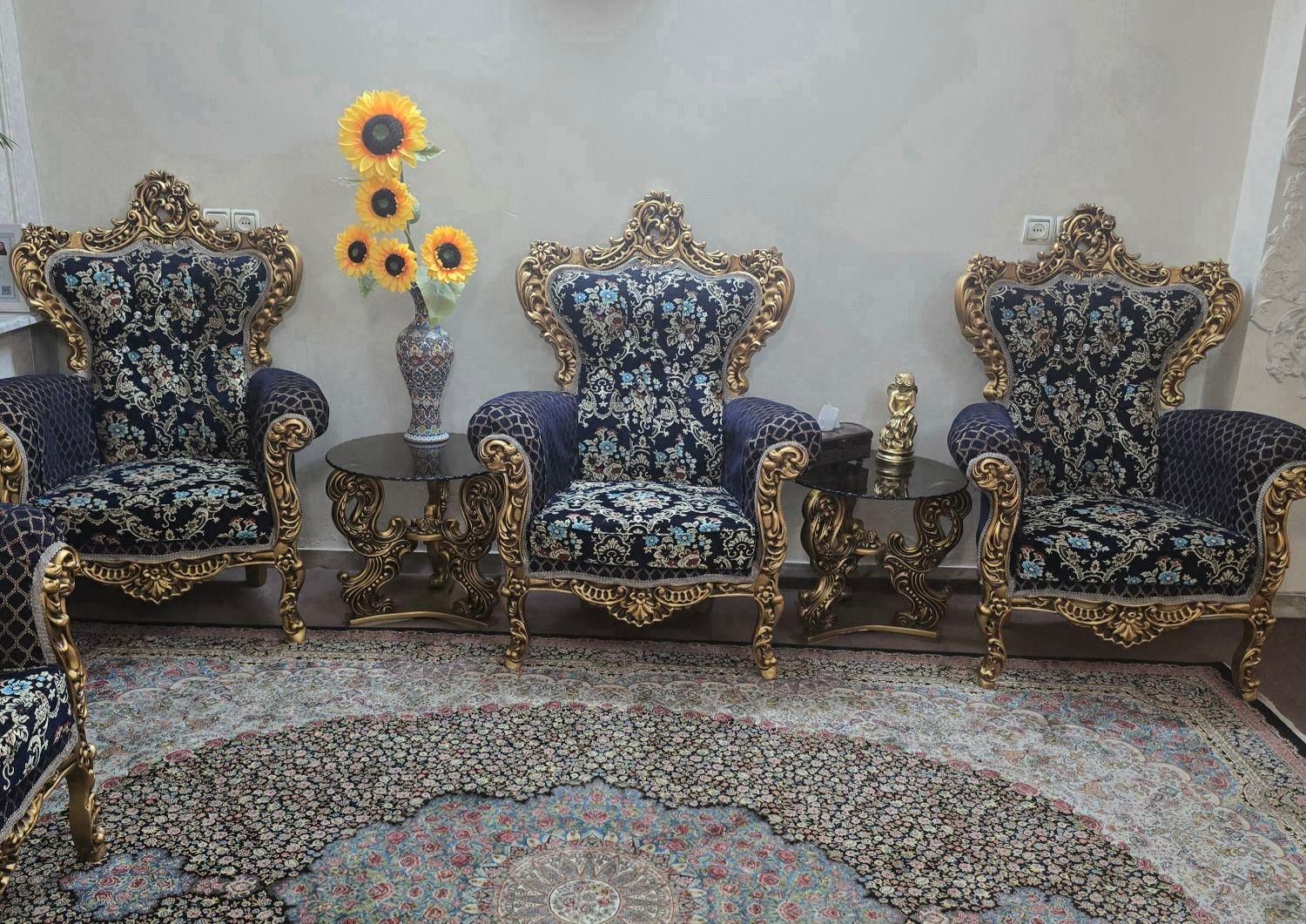 مبلمان استیل ۷ نفره|مبلمان خانگی و میز عسلی|تهران, شهرک تختی|دیوار