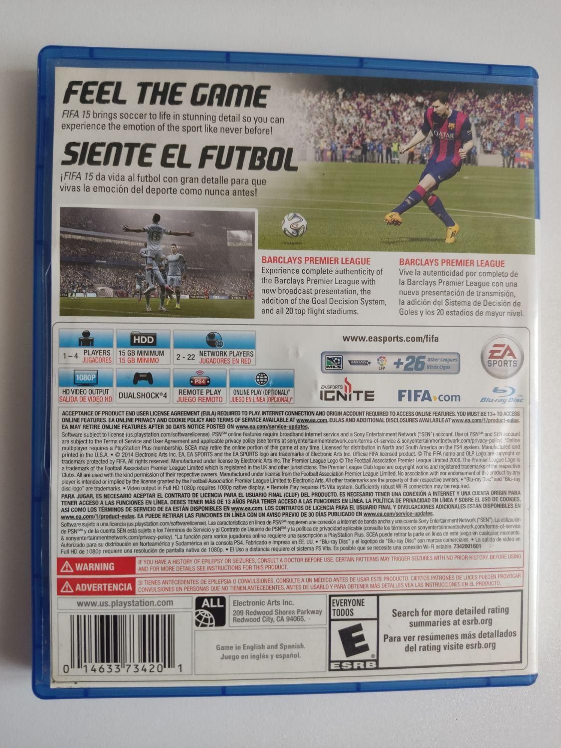 دیسک بازی Fifa 15 برای Ps5|کنسول، بازی ویدئویی و آنلاین|شاهین‌شهر, فردوسی|دیوار
