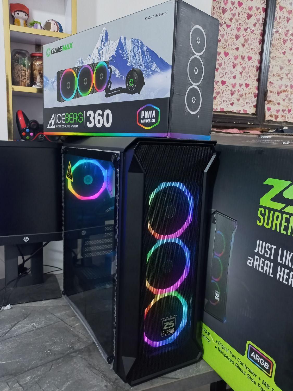 کیس گرین z5و کولینگ ۳۶۰ GAMEMAX|قطعات و لوازم جانبی رایانه|آبادان, |دیوار