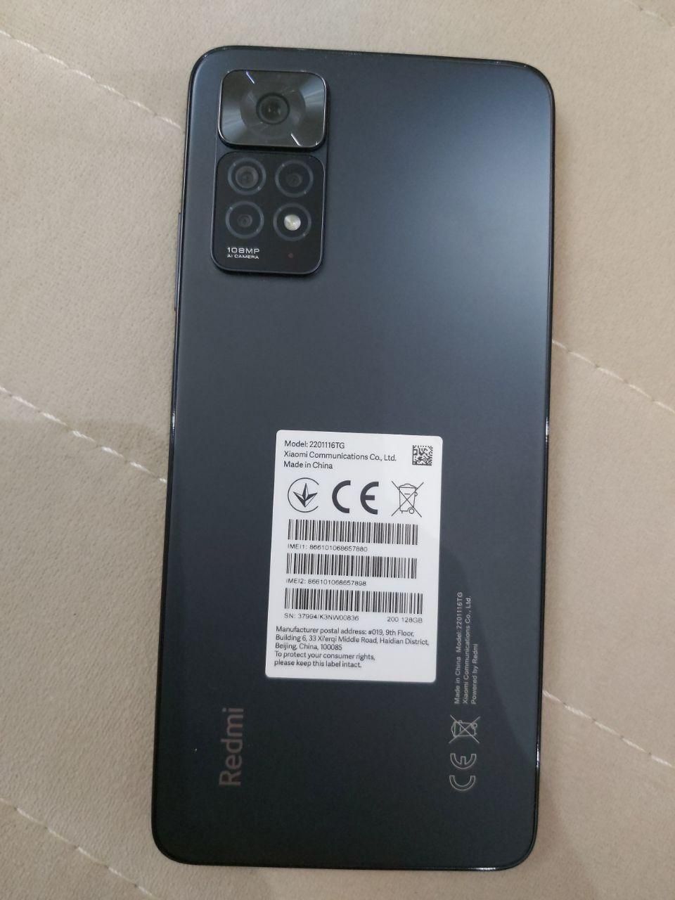 شیائومی Redmi Note 11 Pro با حافظهٔ ۱۲۸ گیگابایت|موبایل|تهران, افسریه|دیوار