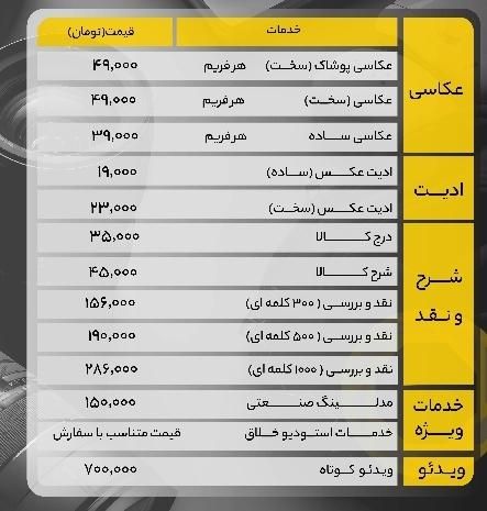 عکاسی محصول و فیلمبرداری ریلز و تیزر اینستاگرام|خدمات پذیرایی، مراسم|تهران, ستارخان|دیوار