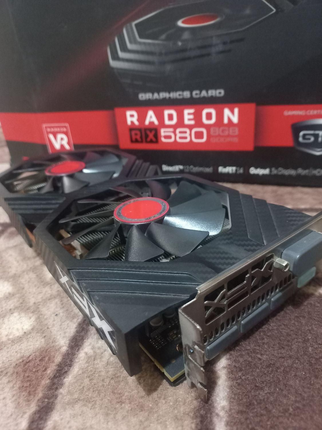 کارت گرافیک Radeon rx580 8g +ocدرحدنو ۳ماه کارکرده|قطعات و لوازم جانبی رایانه|تهران, شهران شمالی|دیوار