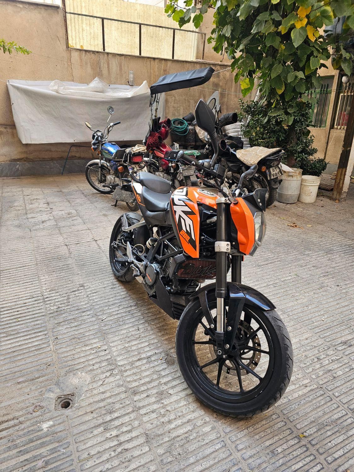 ktm کی تی ام دوک 200 مدل ۹۵|موتورسیکلت|تهران, طیب|دیوار