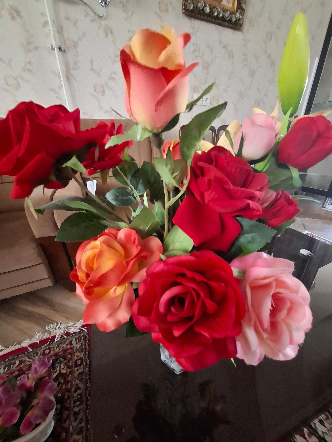 دسته گل مصنوعی|گل مصنوعی|مراغه, |دیوار
