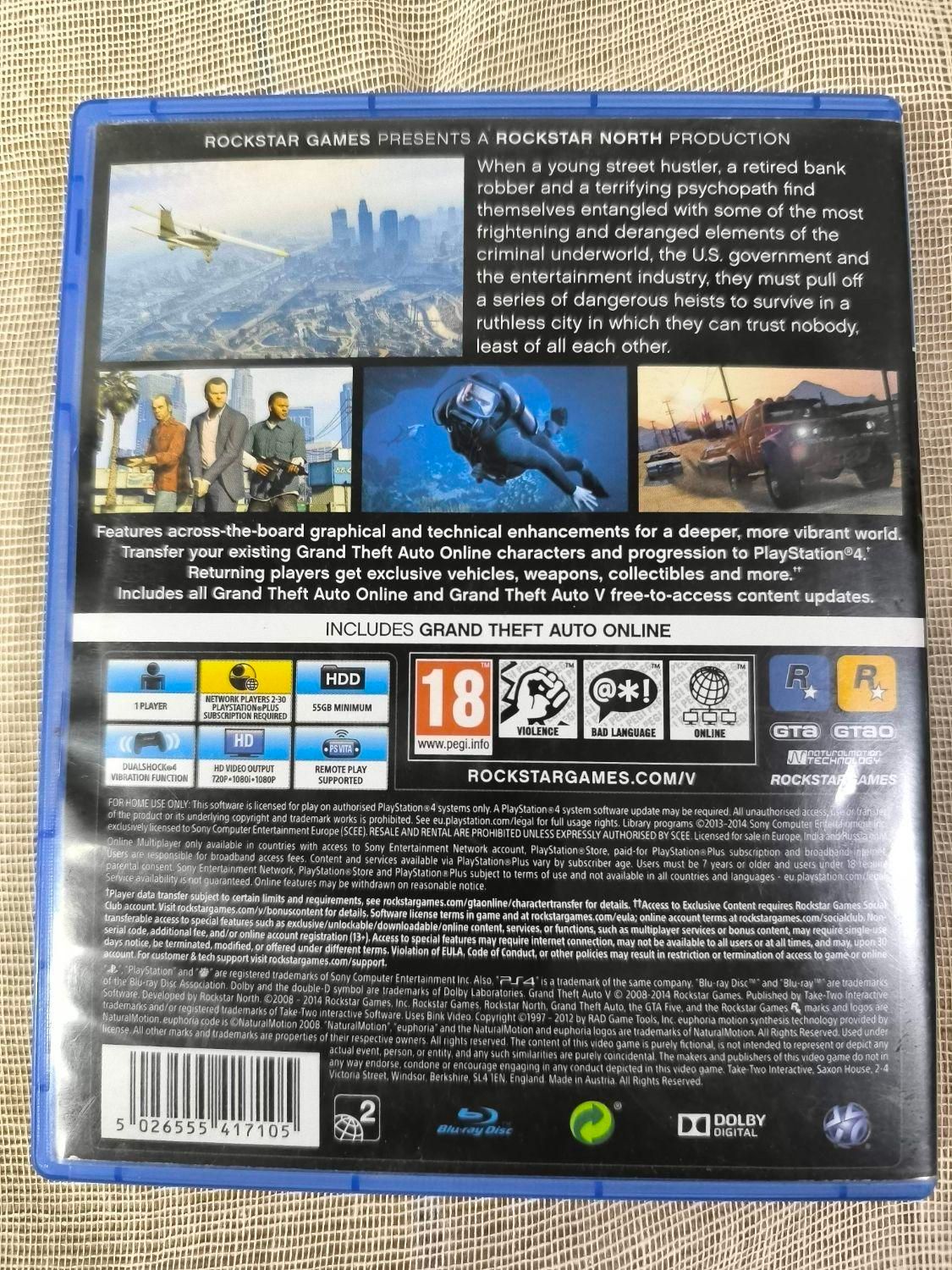 بازی GTA V PS4|کنسول، بازی ویدئویی و آنلاین|تهران, بلوار کشاورز|دیوار