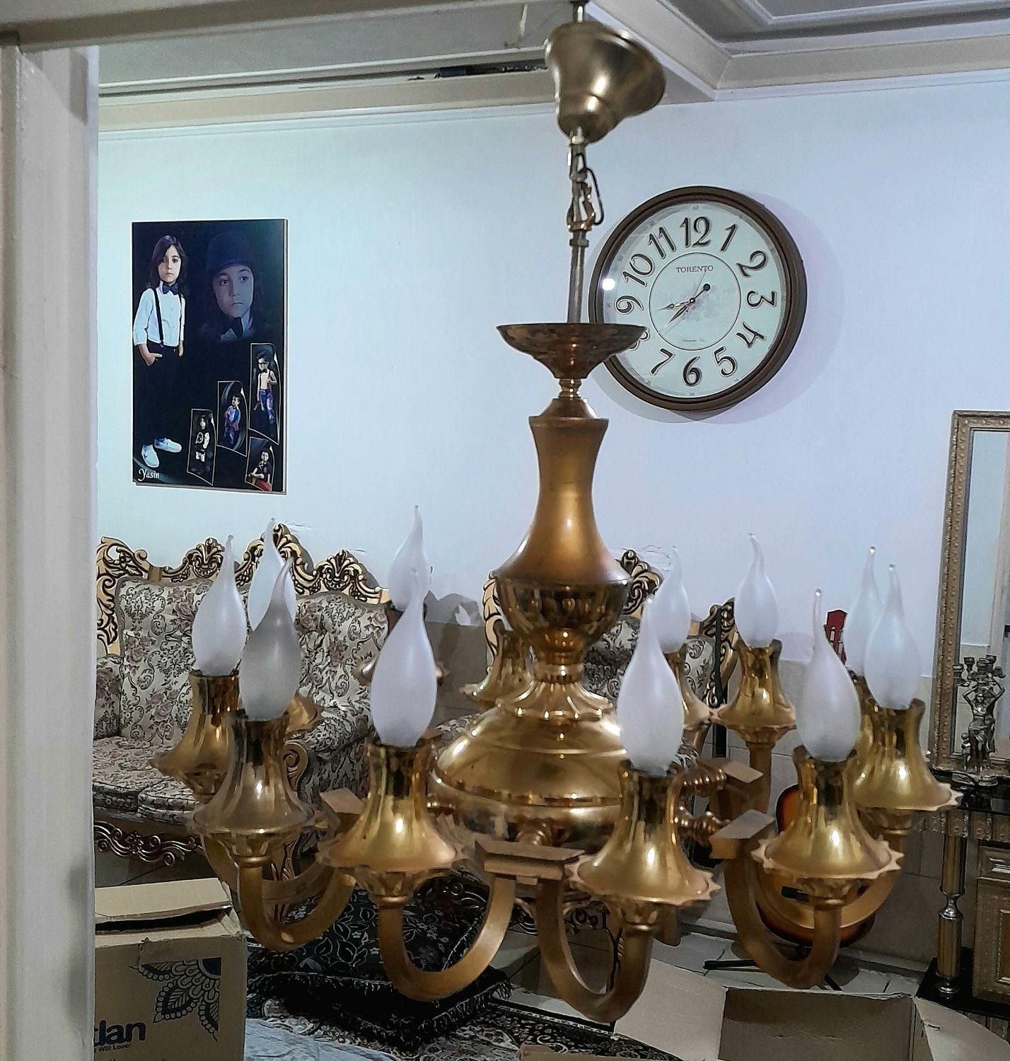 لوستر ۳ عدد در حد نو|لوستر و چراغ آویز|اسلام‌شهر, |دیوار